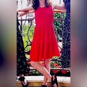 Banana Republic Orange Red Dress